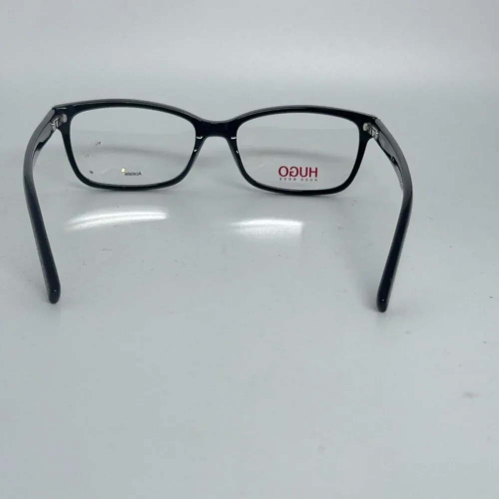 Hugo Boss Eyeglasses Frames HG‎ 1016 OIT 53-16-145 Glossy Black Hinge H15622